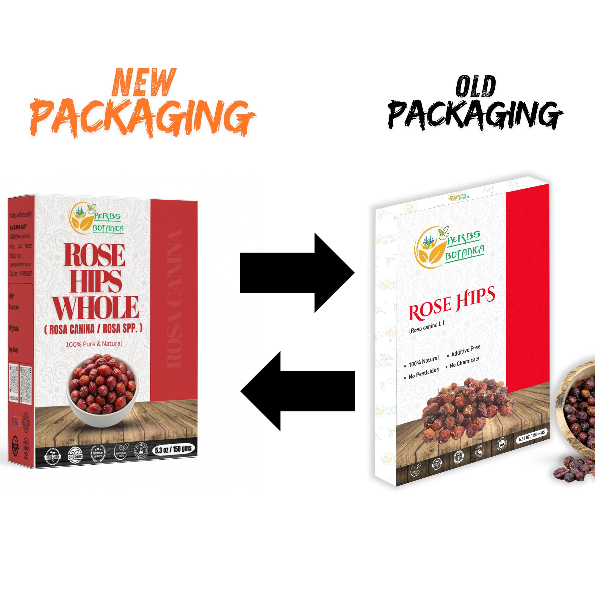 Herbs Botanica kraft-seal bag preserves freshness and easy storage