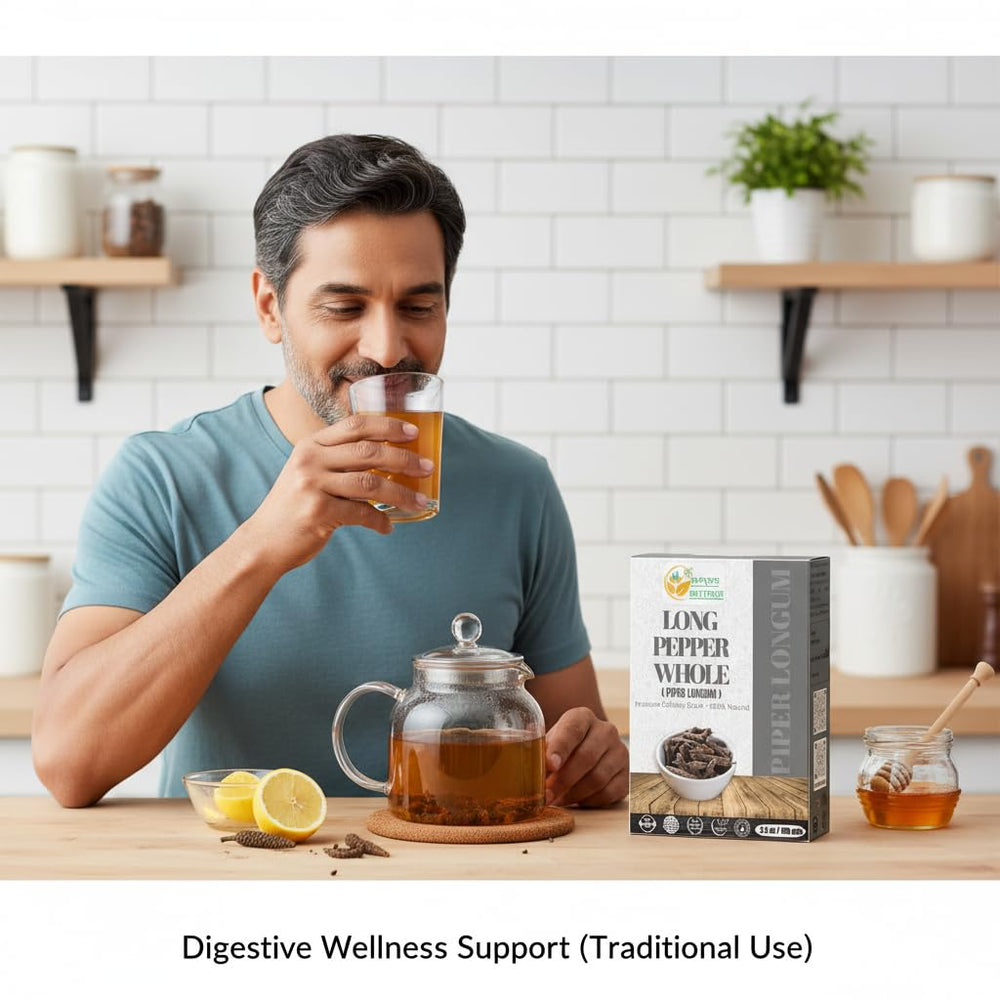 Herbs Botanica Long Peppercorns Ayurveda-friendly spice for digestion flavor.