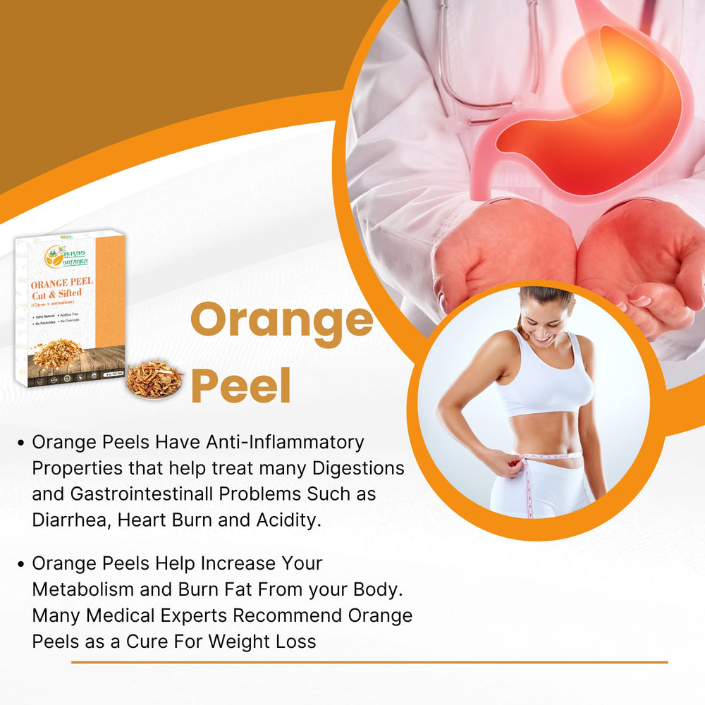 Herbs Botanica dried orange peel in cooking, ready to use.