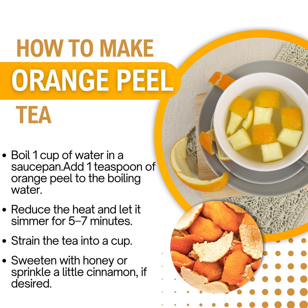 Herbs Botanica tea with orange peel infusion for bright aroma.