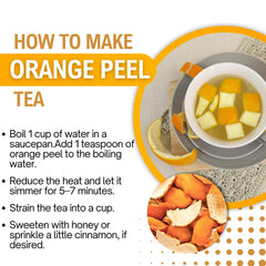 Herbs Botanica tea with orange peel infusion for bright aroma.