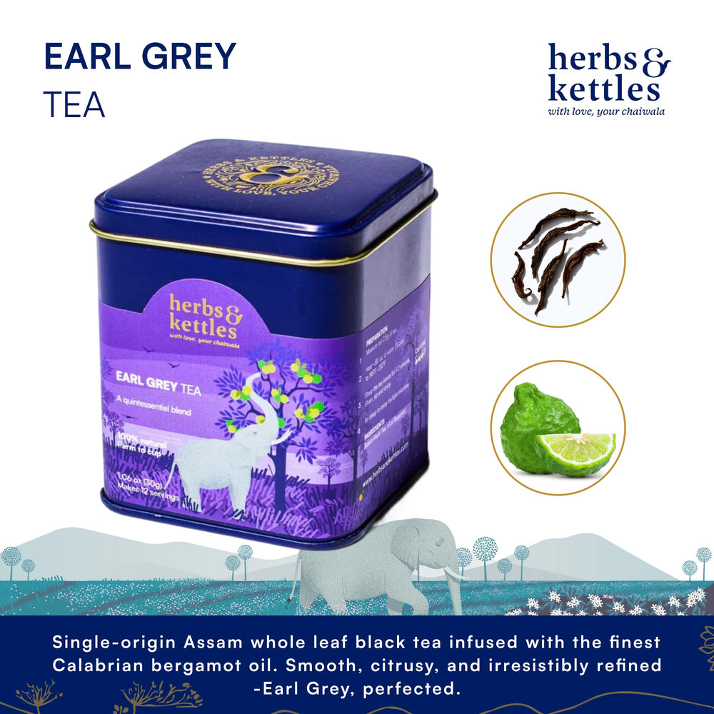 Herbs & Kettles bergamot oil Calabrian aroma highlights citrus brightness.
