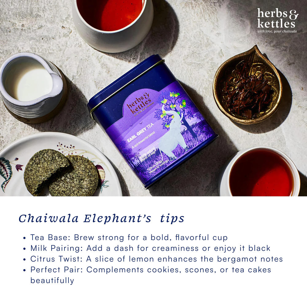 Herbs & Kettles pairing with scones or cake for gourmet moments.