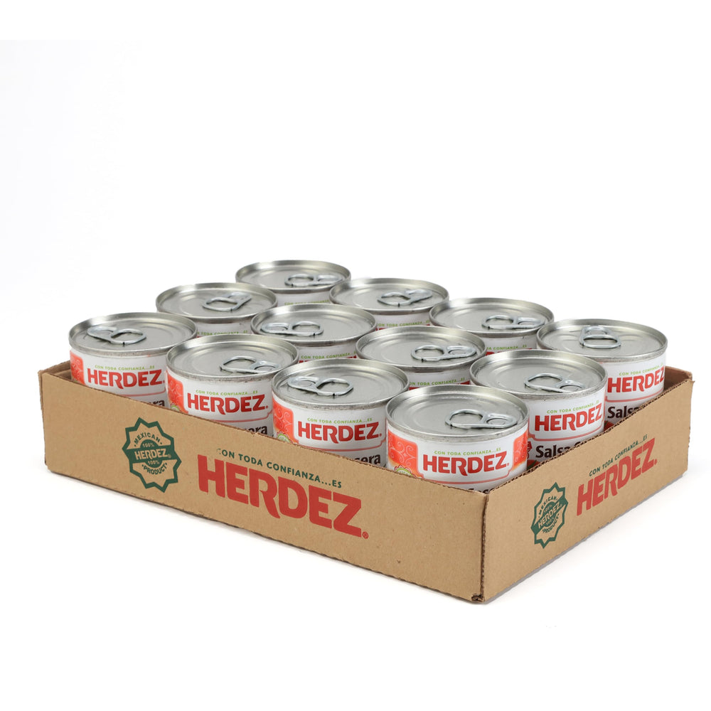 Herdez Salsa Casera Hot bottle showing ready-to-use flavor for meals