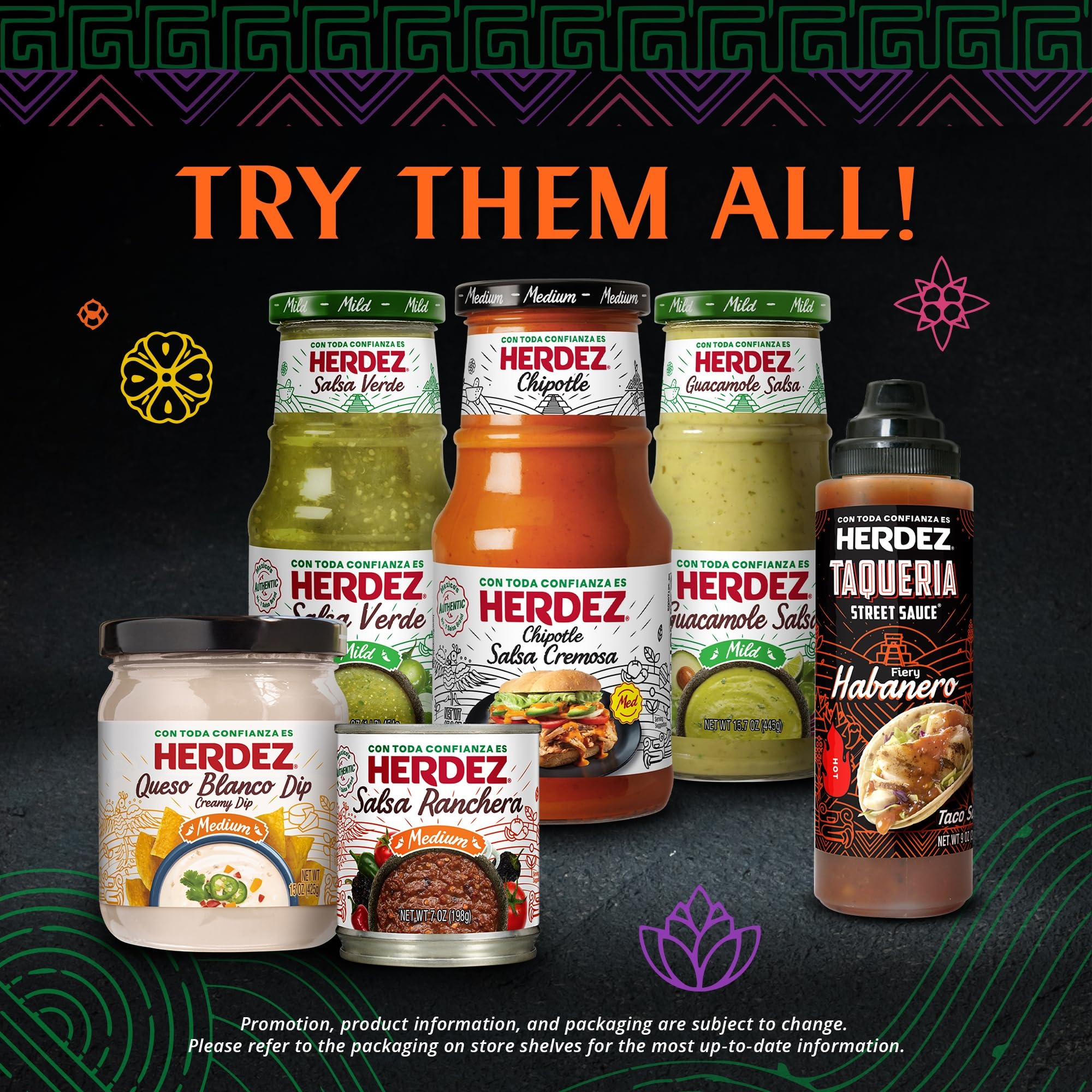 Herdez Salsa Casera Hot can packaging designed for freshness