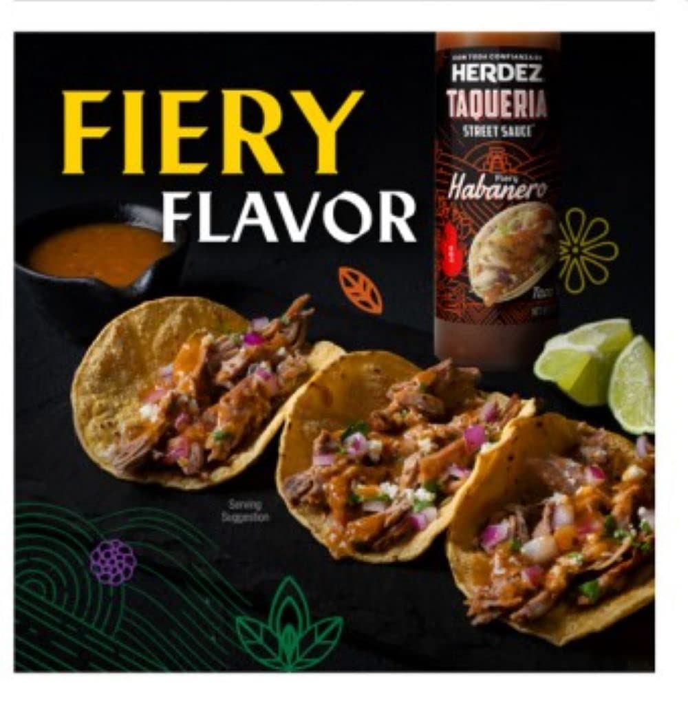 Herdez Taqueria Street Sauce Verde drizzle brightens seafood dishes.