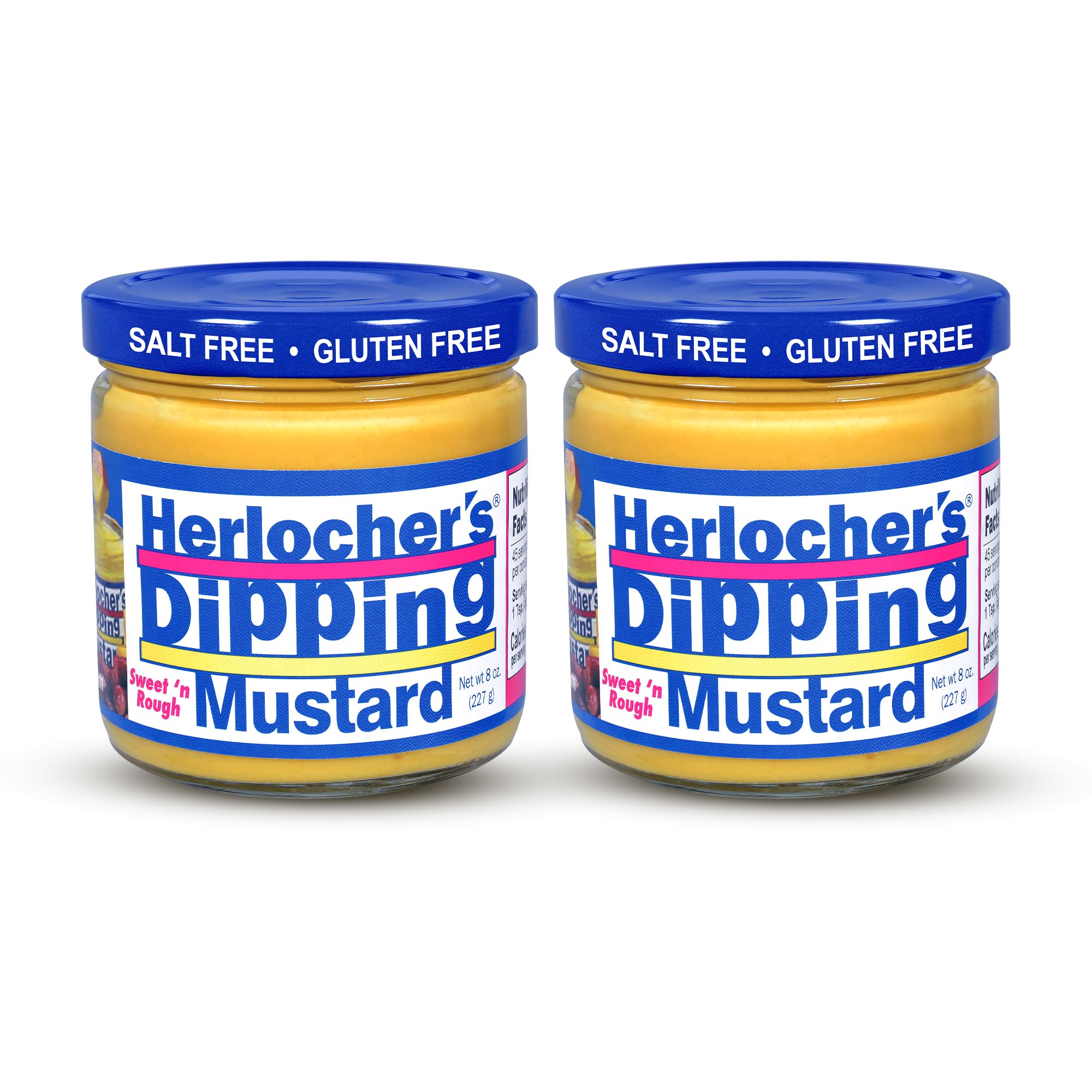Herlocher's Dipping Mustard sweet-tangy jar ideal for pretzel dipping