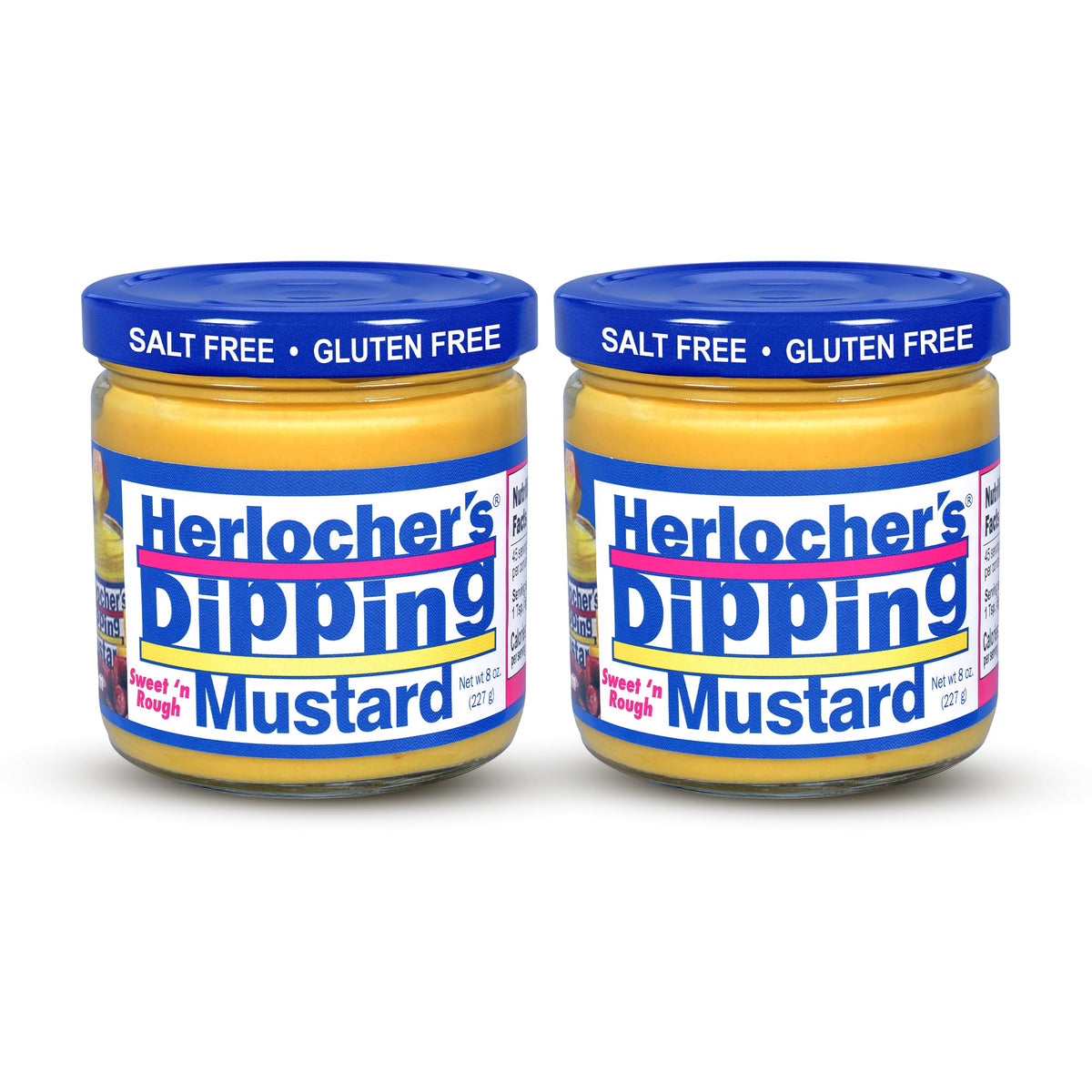 Herlocher's Dipping Mustard sweet-tangy jar ideal for pretzel dipping