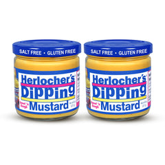 Herlocher's Dipping Mustard sweet-tangy jar ideal for pretzel dipping
