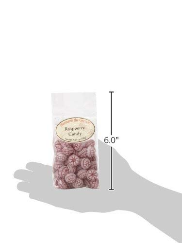 Hermann the German Raspberry hard candy open-pack reveals individually wrapped pieces