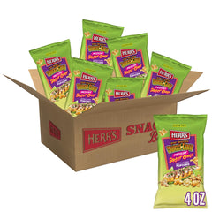 Herr's Fire Roasted Sweet Corn Popcorn pack front with bold elote flavor.