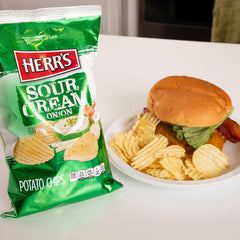 Chips with dip close-up, highlighting crunch and flavor