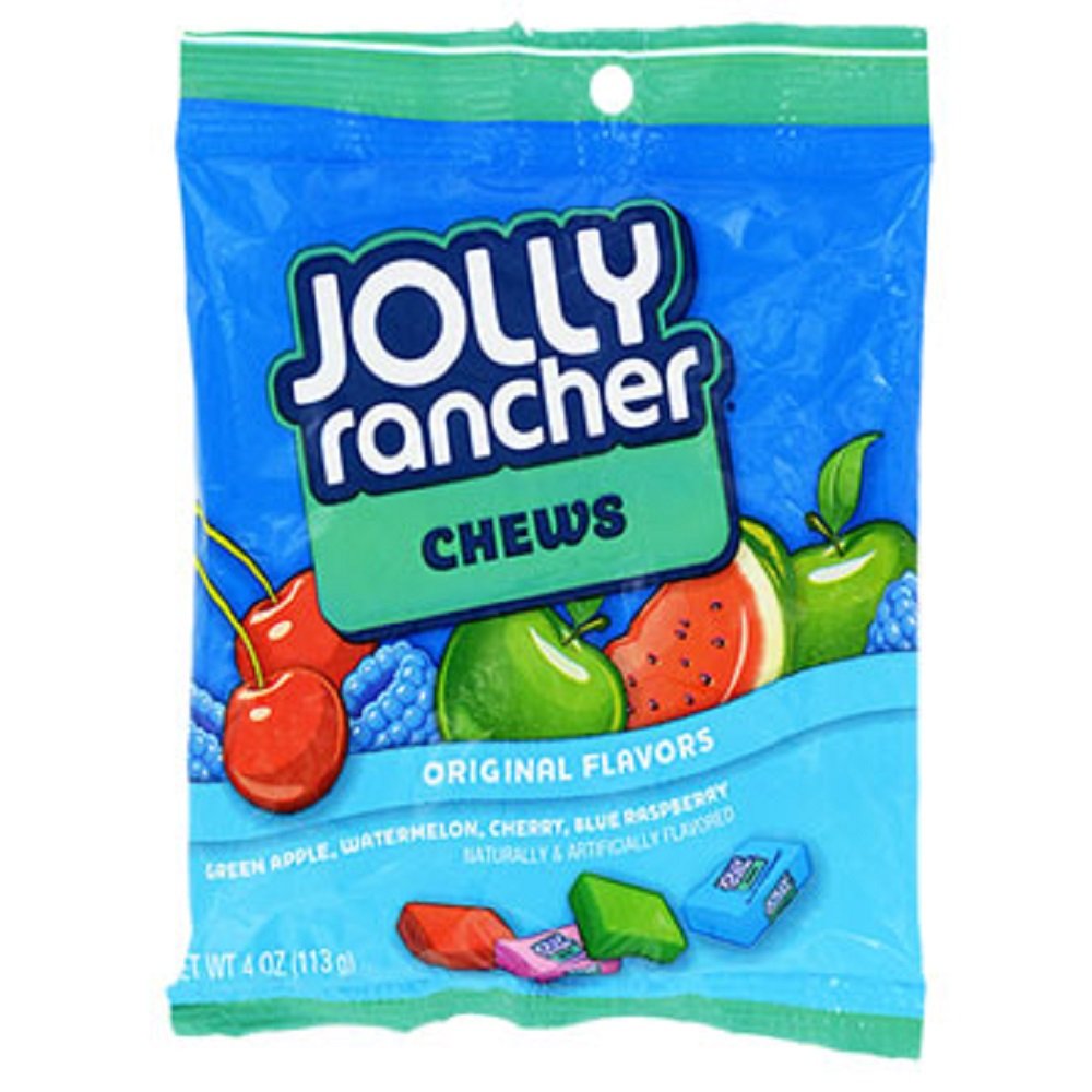 Hersey Jolly Rancher Chews mixed fruit image for on-the-go fruity snacking