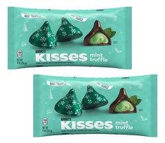 Hershey's Mint Truffle with dark chocolate shell and creamy center for celebrations
