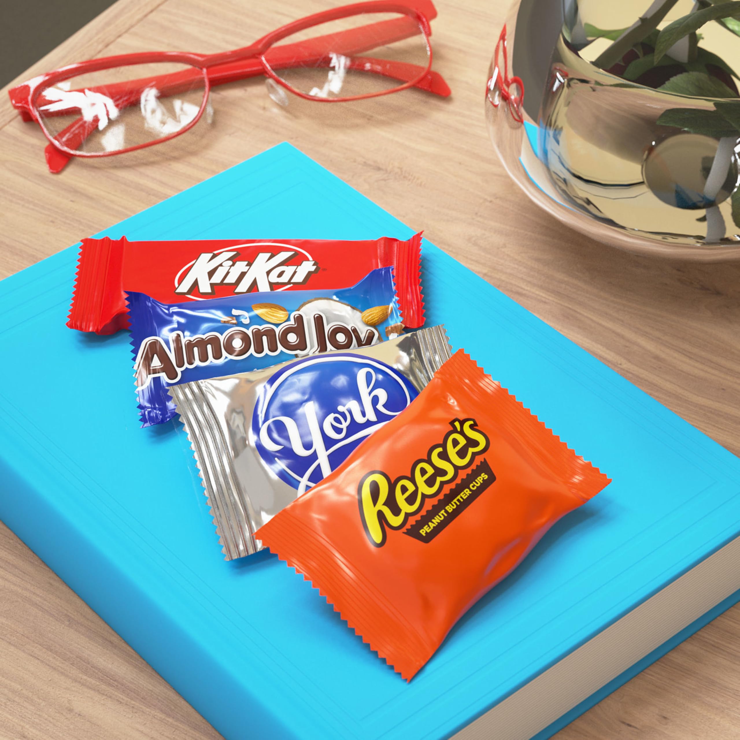 Hershey's Almond Joy bars with coconut and almond twist, a tropical treat