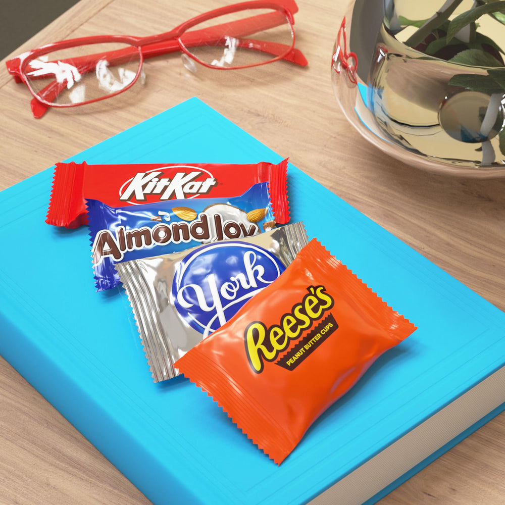 Hershey's Almond Joy bars with coconut and almond twist, a tropical treat