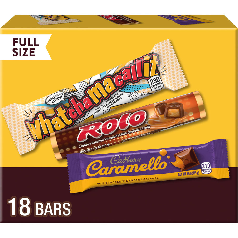 Hershey's assorted caramel box front view for party sharing