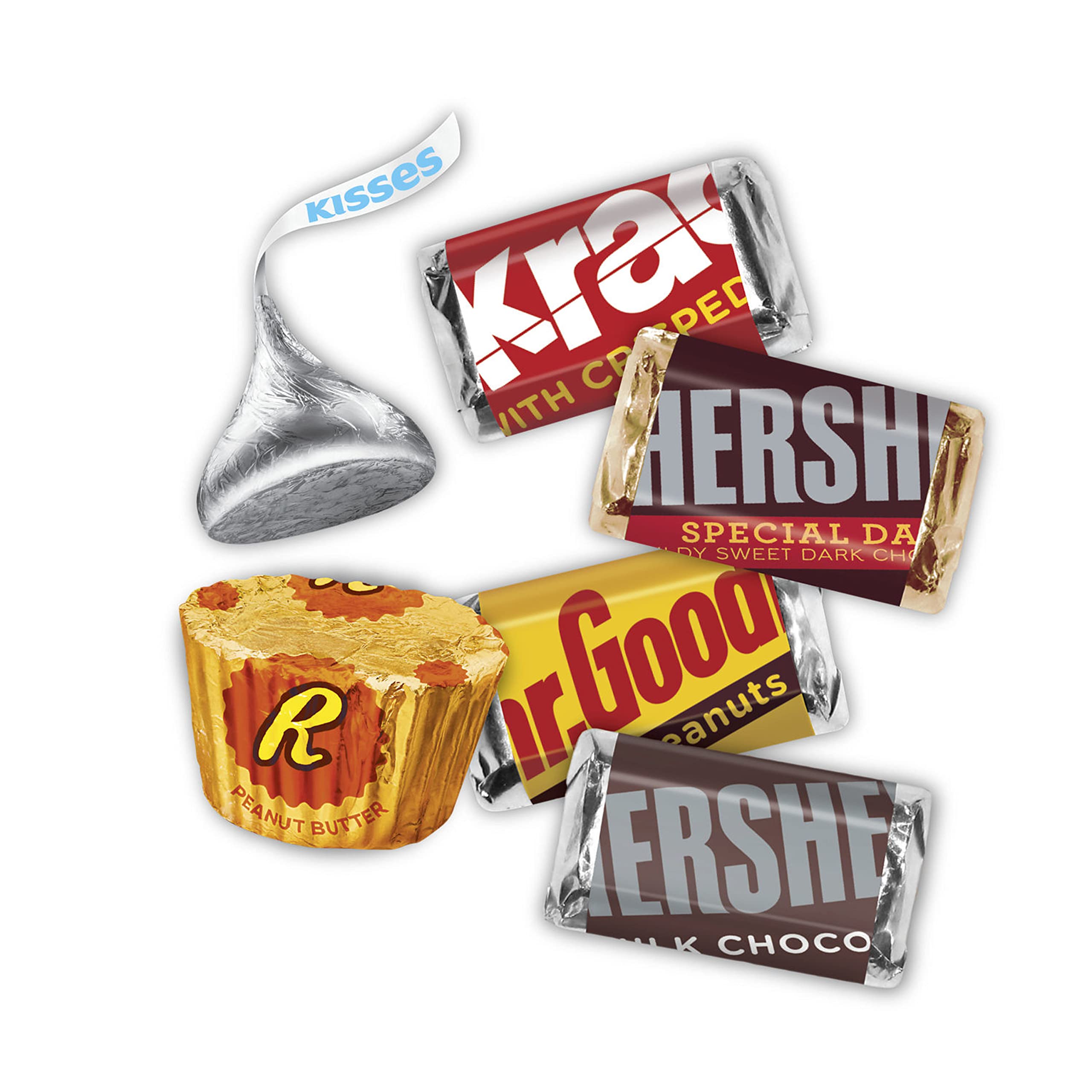 Assorted chocolate bulk pack from Hershey's for celebrations and gifts