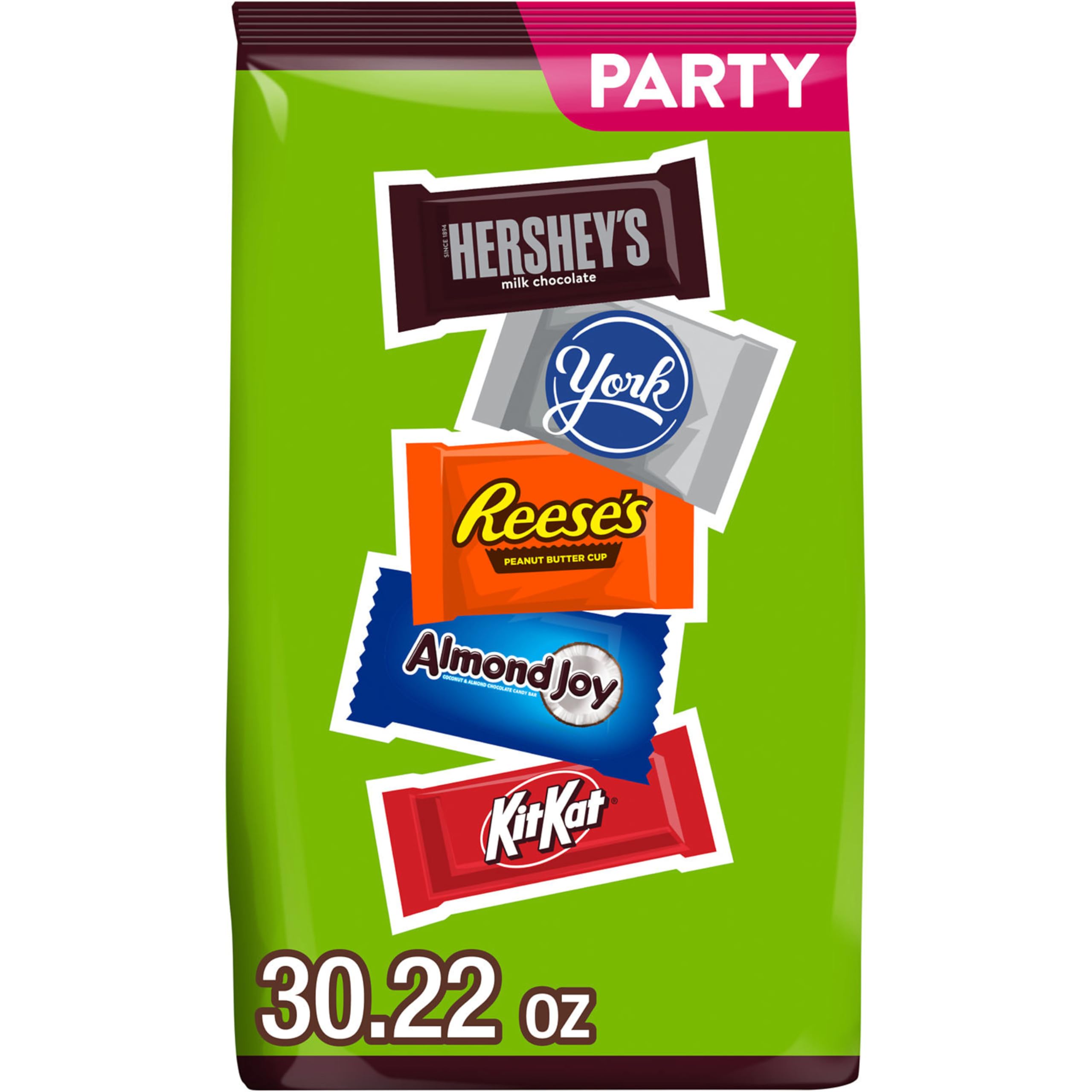 Hershey's Assorted Chocolate Party Pack 30oz on a festive table for sharing