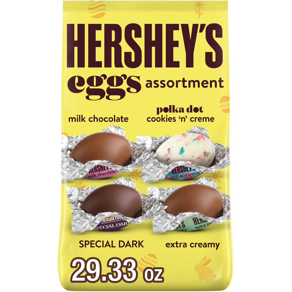 HERSHEY'S Assorted Eggs bulk bag front view for Easter gifting and sharing