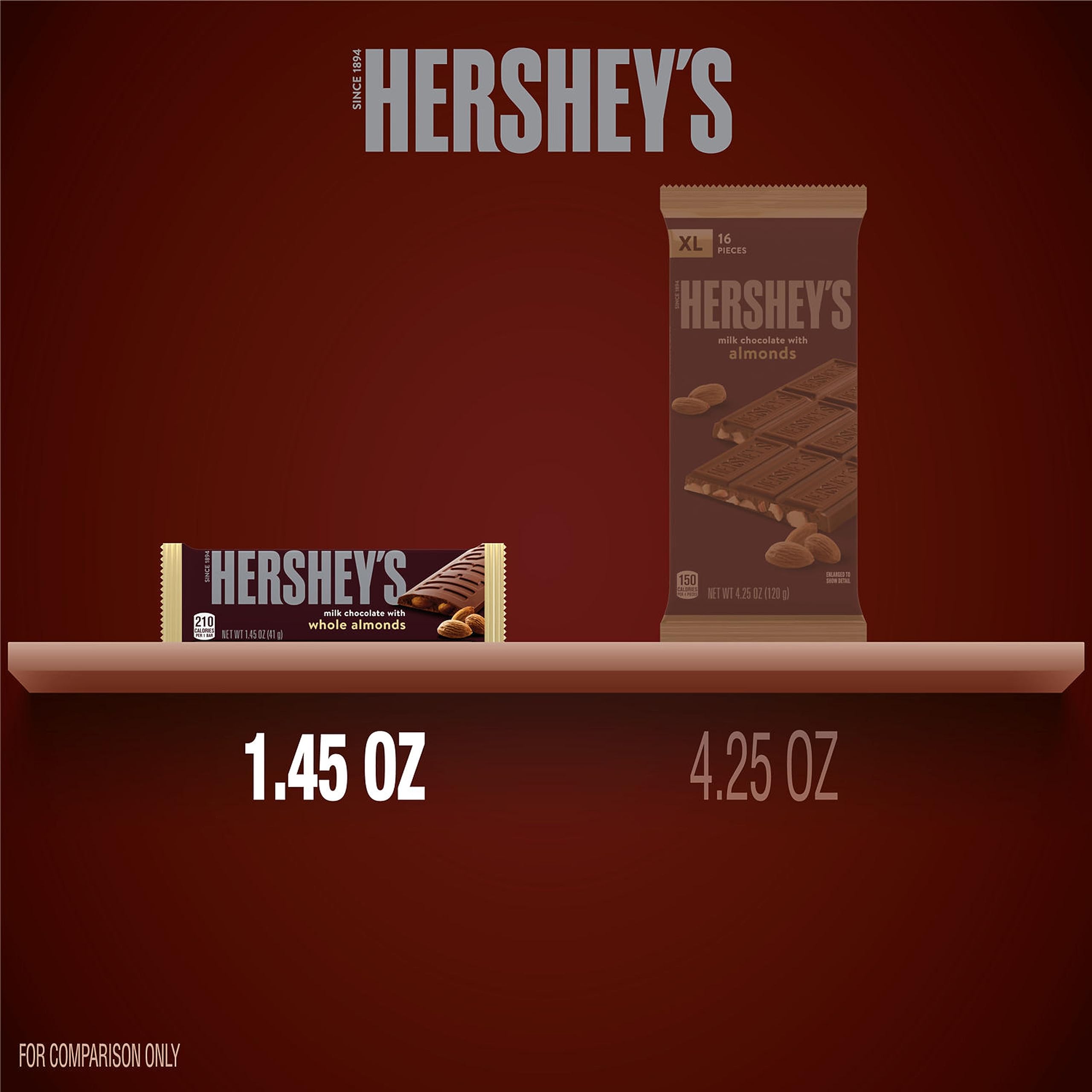 Hershey's bars on-the-go snack pack fits lunchboxes and travel.