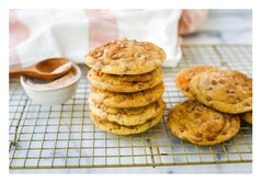 Muffins studded with Hersheys Cinnamon Baking Chips.