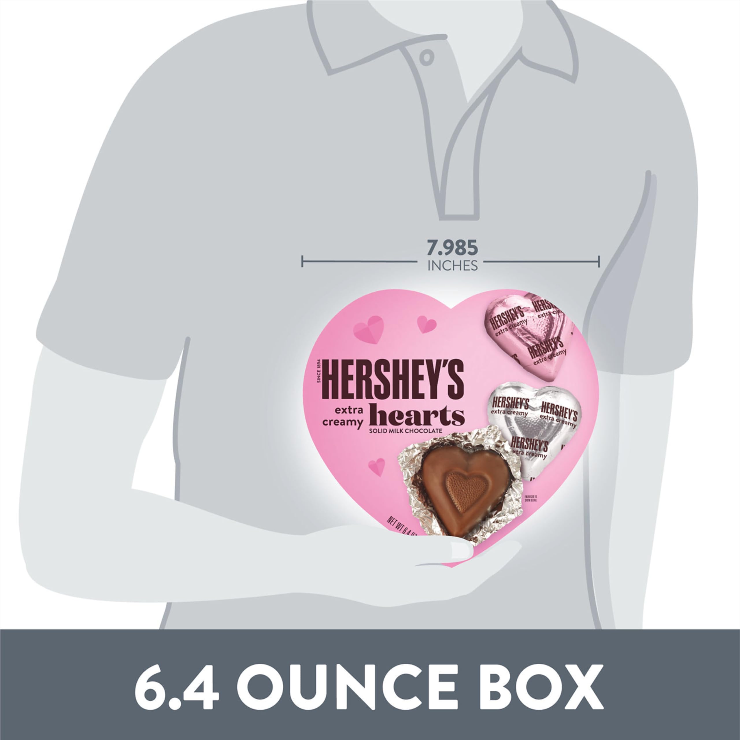 Hershey's Extra Creamy Hearts as party favors for celebrations.
