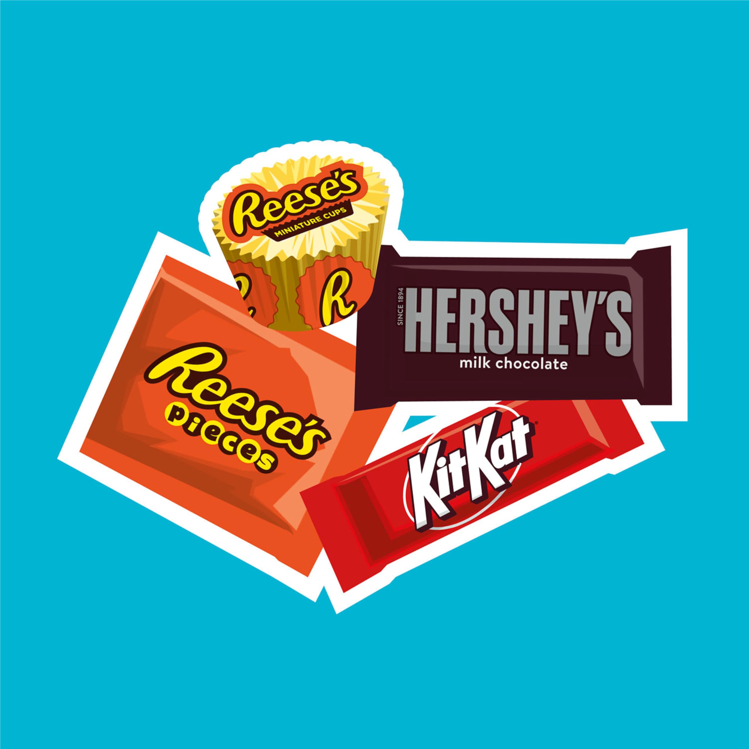 HERSHEY'S family movie-night snack bulk bag for sharing at home.