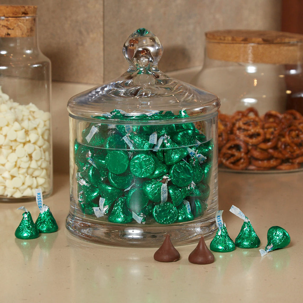 HERSHEY'S KISSES chocolate closeup promotes seasonal sharing and classroom snacks.