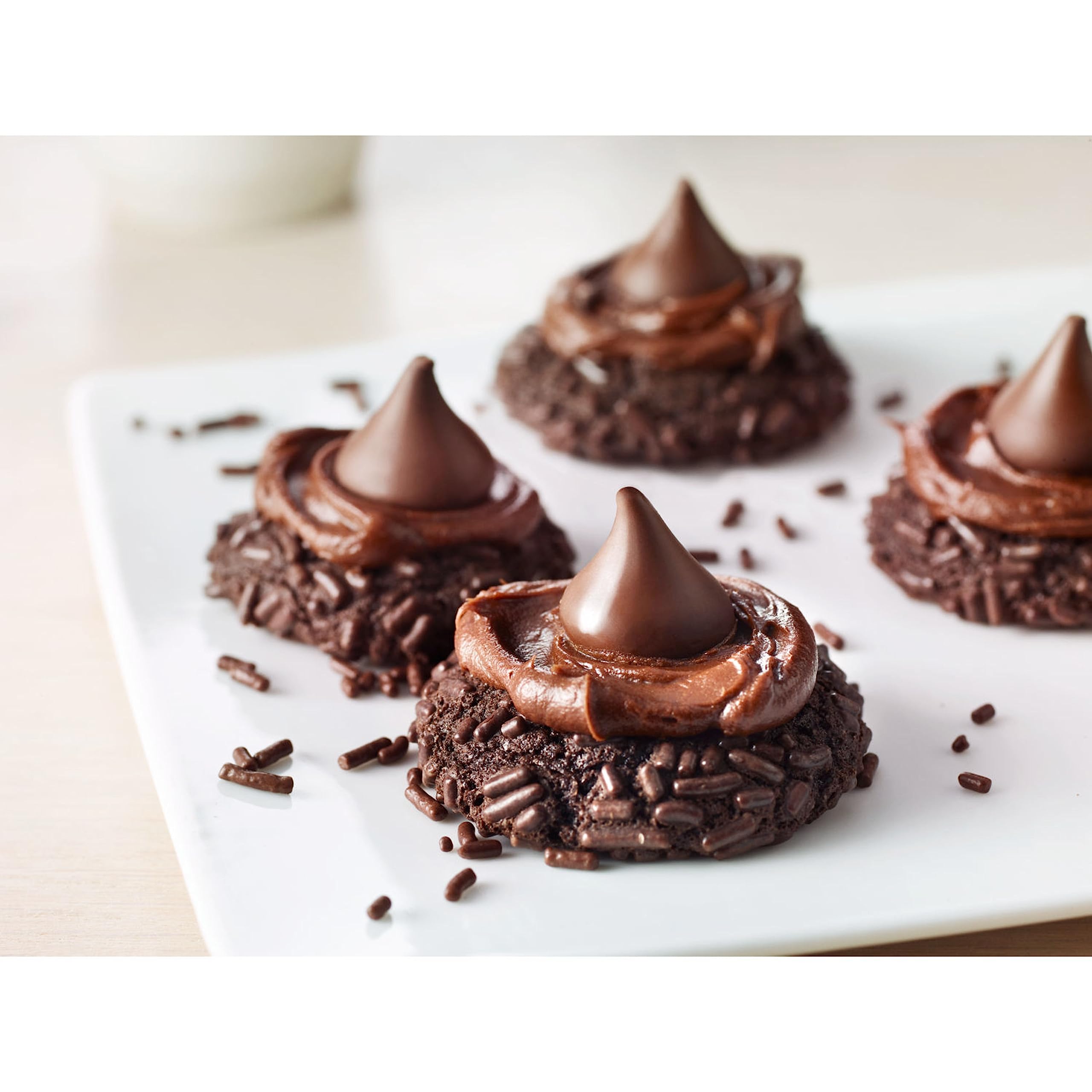 HERSHEY'S KISSES SPECIAL DARK bulk pack opened for easy snacking