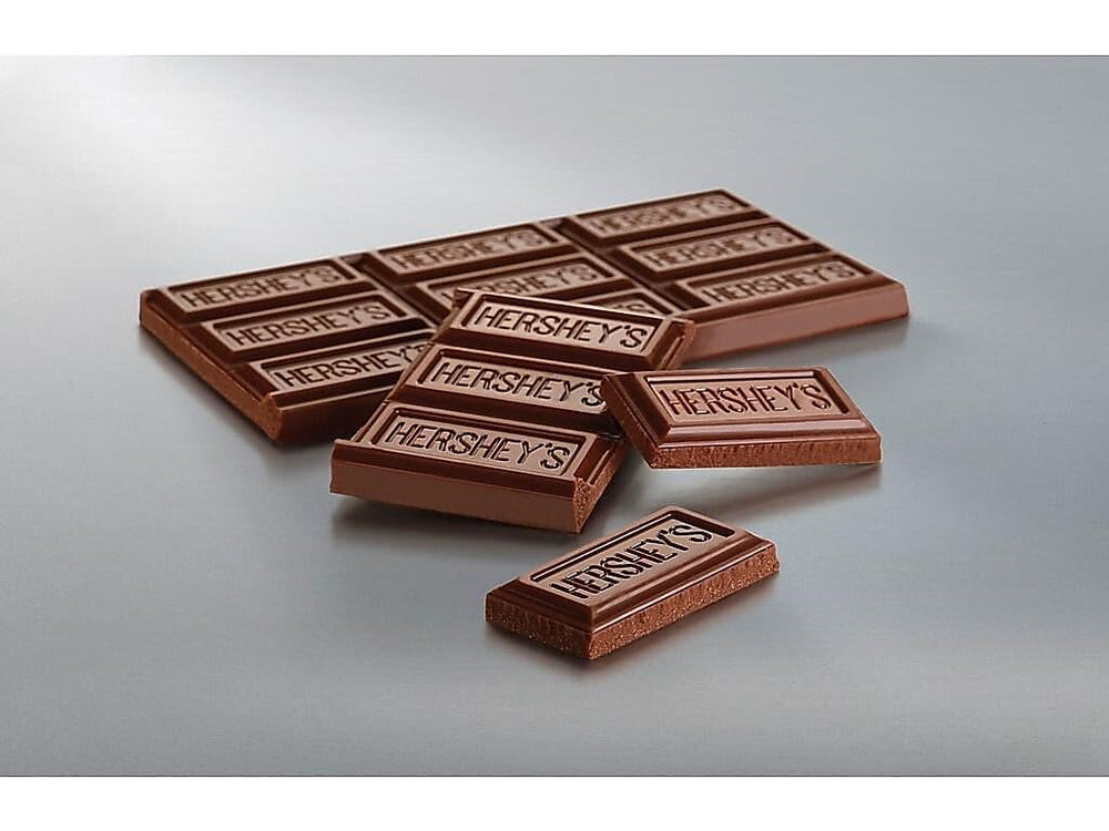 HERSHEY'S Milk Chocolate Bar used as party favors and stocking stuffers.
