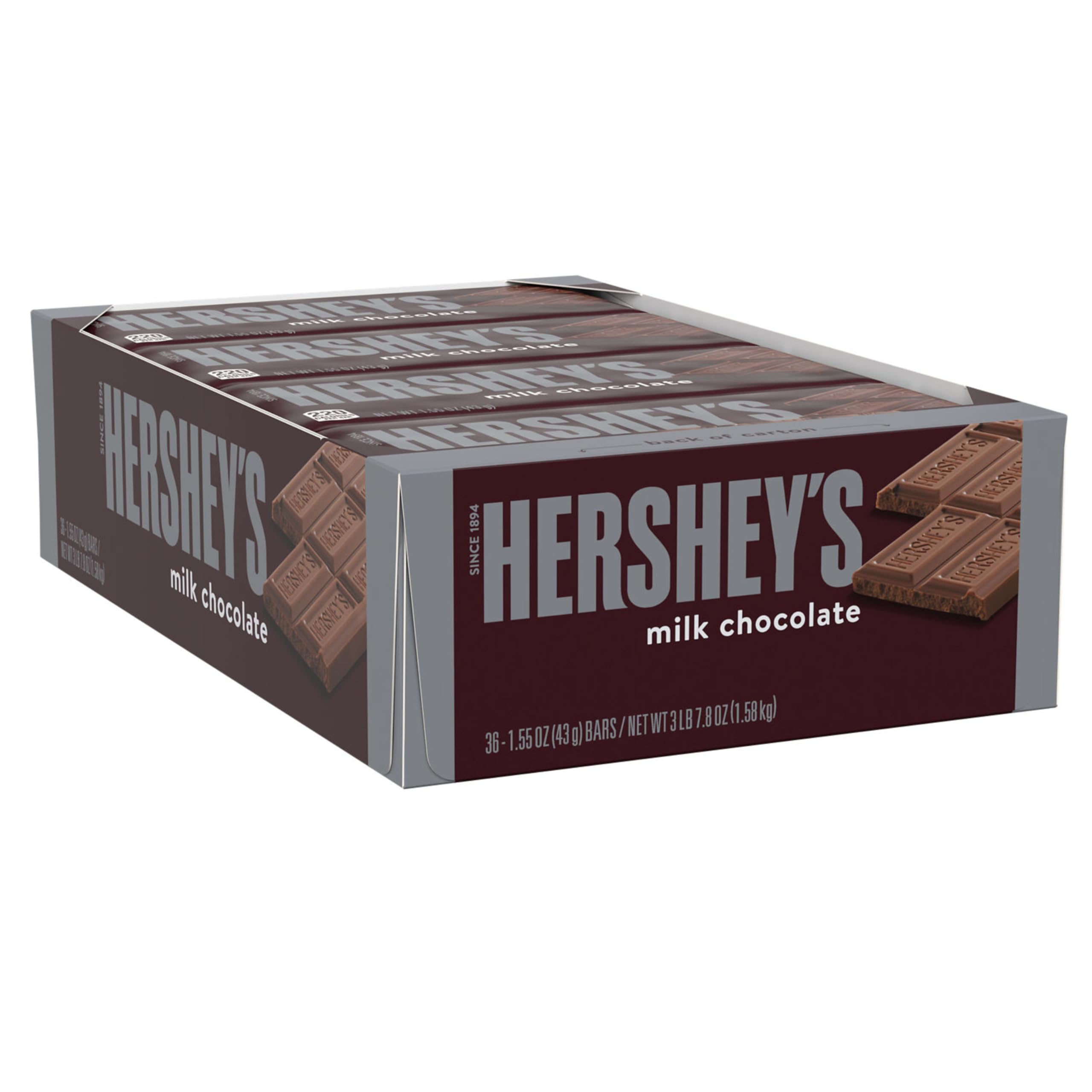 Hershey's Milk Chocolate Bars displayed in a candy dish for easy munching