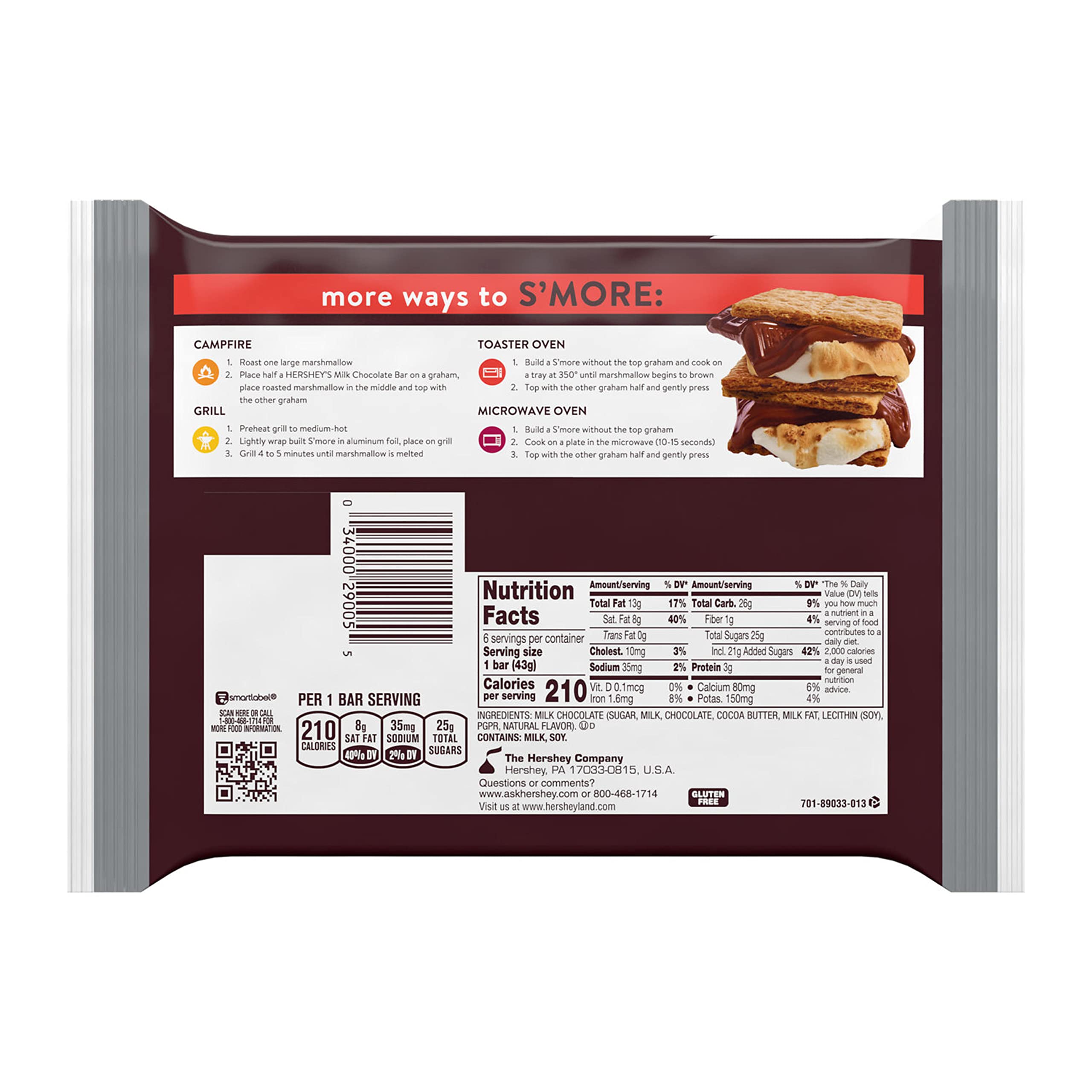 Holiday display of Hershey's Milk Chocolate Bars for seasonal candy