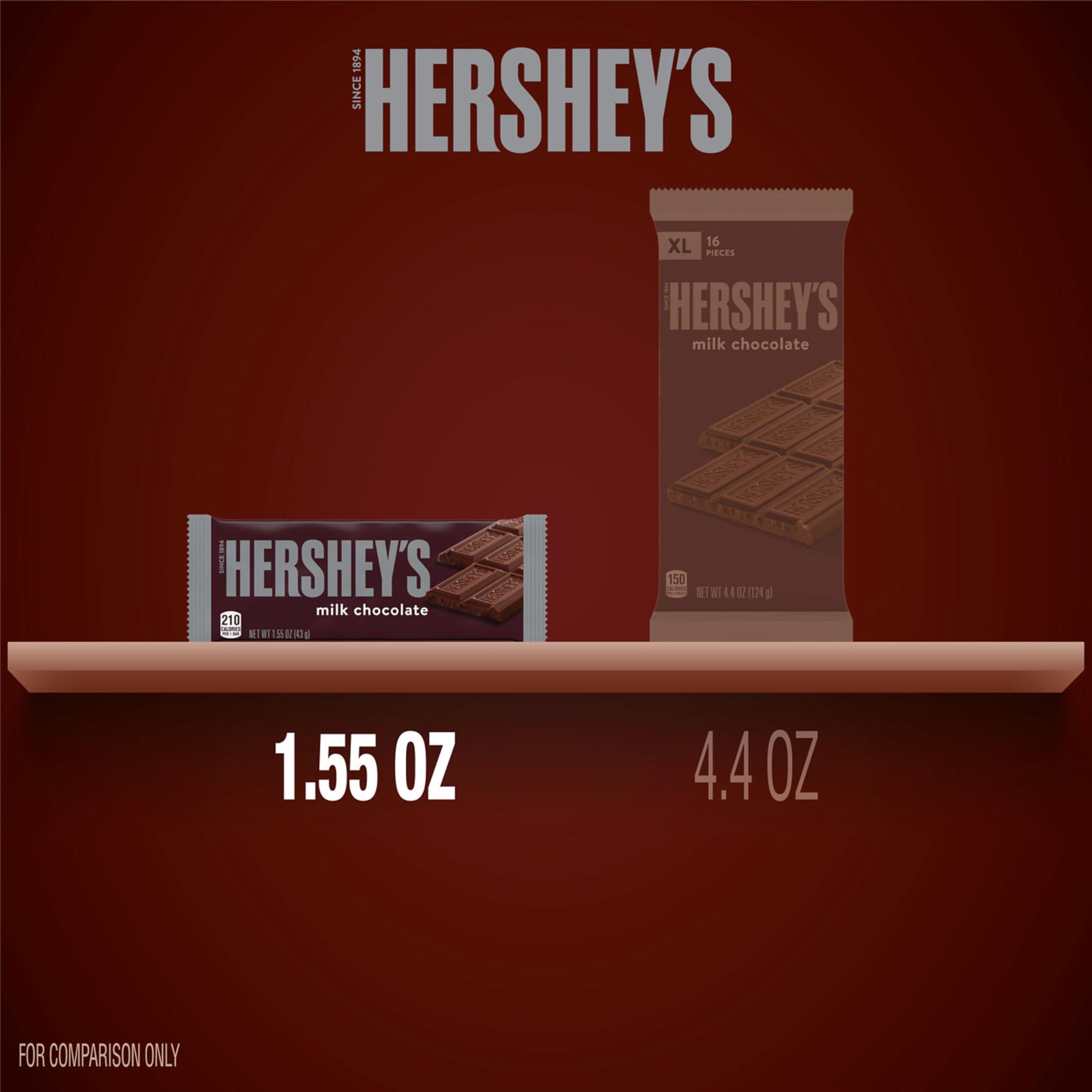 Hershey's Milk Chocolate Bars ideal for s'mores at a cozy campfire