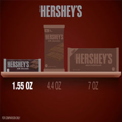 Fresh-wrapped Hershey's Milk Chocolate Bars for on-the-go freshness