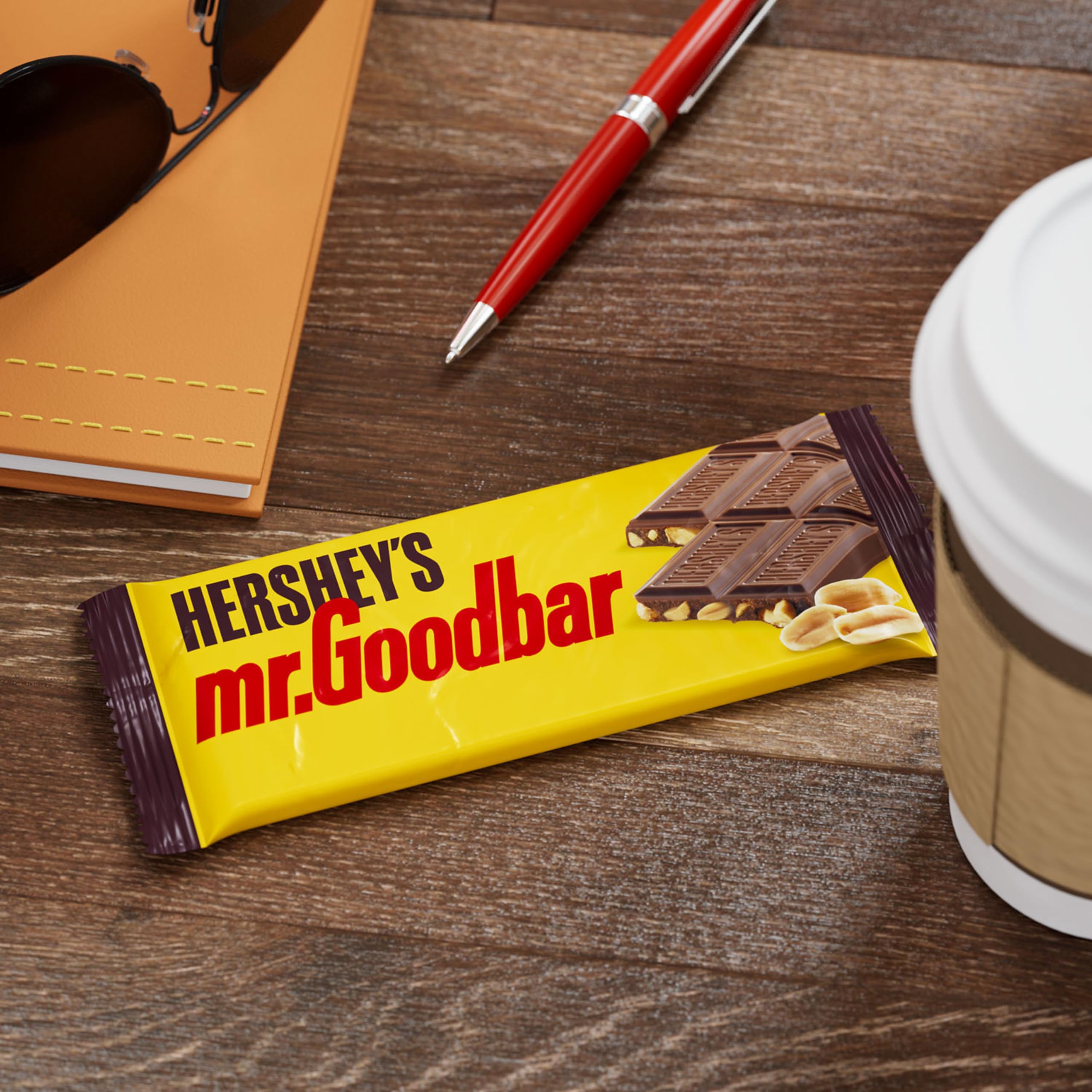 Kosher-certified Hershey's MR. GOODBAR label ensures convenient snacking