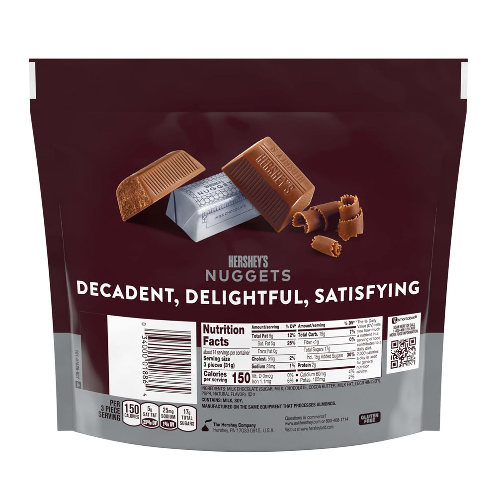 HERSHEY'S NUGGETS family pack with silver foil for freshness