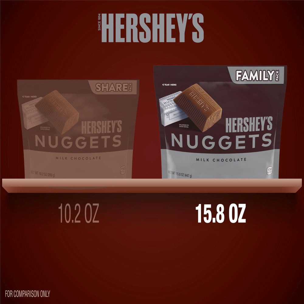 HERSHEY'S NUGGETS silver foil packaging preserves flavor and premium look