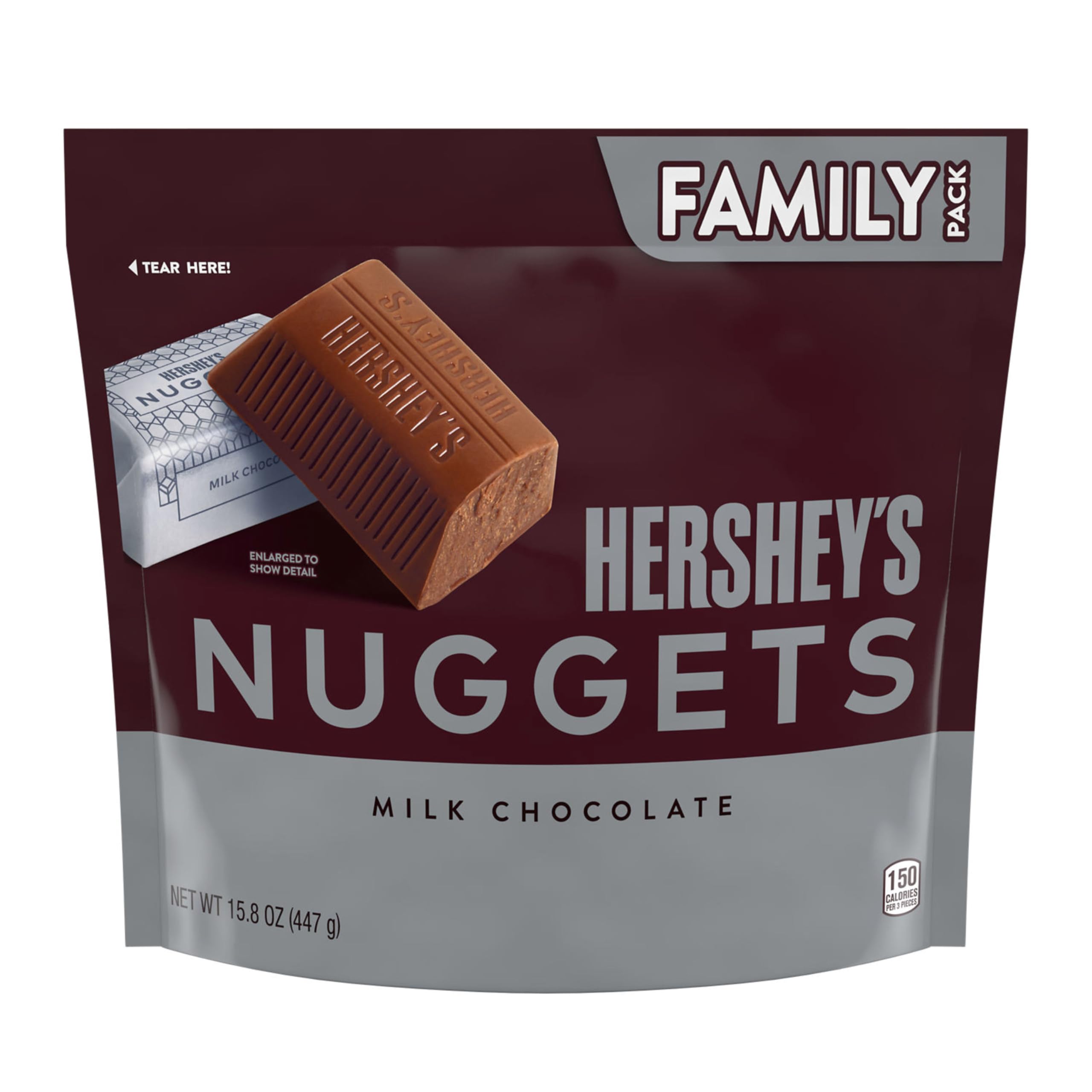 Two bite milk chocolate nuggets ideal for quick snacking and sharing