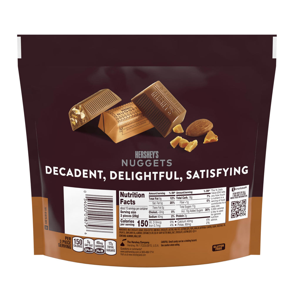 HERSHEY'S Nuggets two-bite snack for on-the-go indulgence