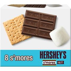 HERSHEY'S S'mores Kit Box front view for quick outdoor campfire snacks.
