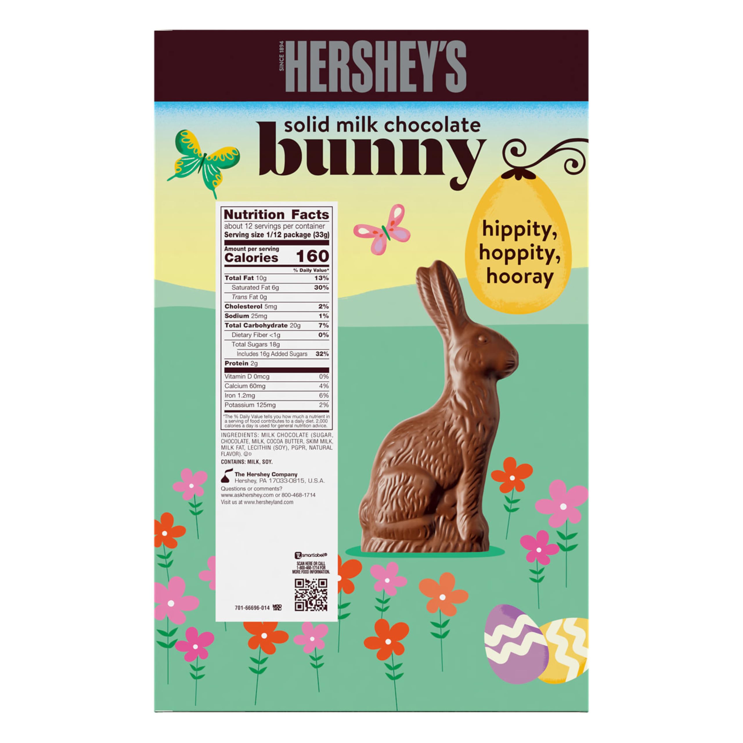 HERSHEY'S Solid Milk Chocolate Bunny on spring table decor adds festive charm