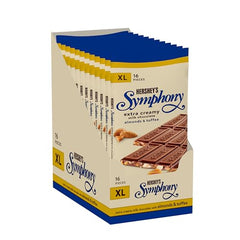 Hershey's Symphony XL milk chocolate with almonds and toffee, creamy and crunchy