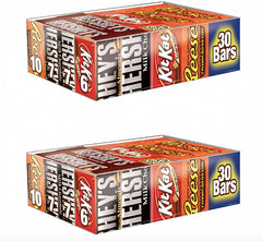 HERSHEY'S assorted chocolate variety pack for sharing at home, office, or gatherings