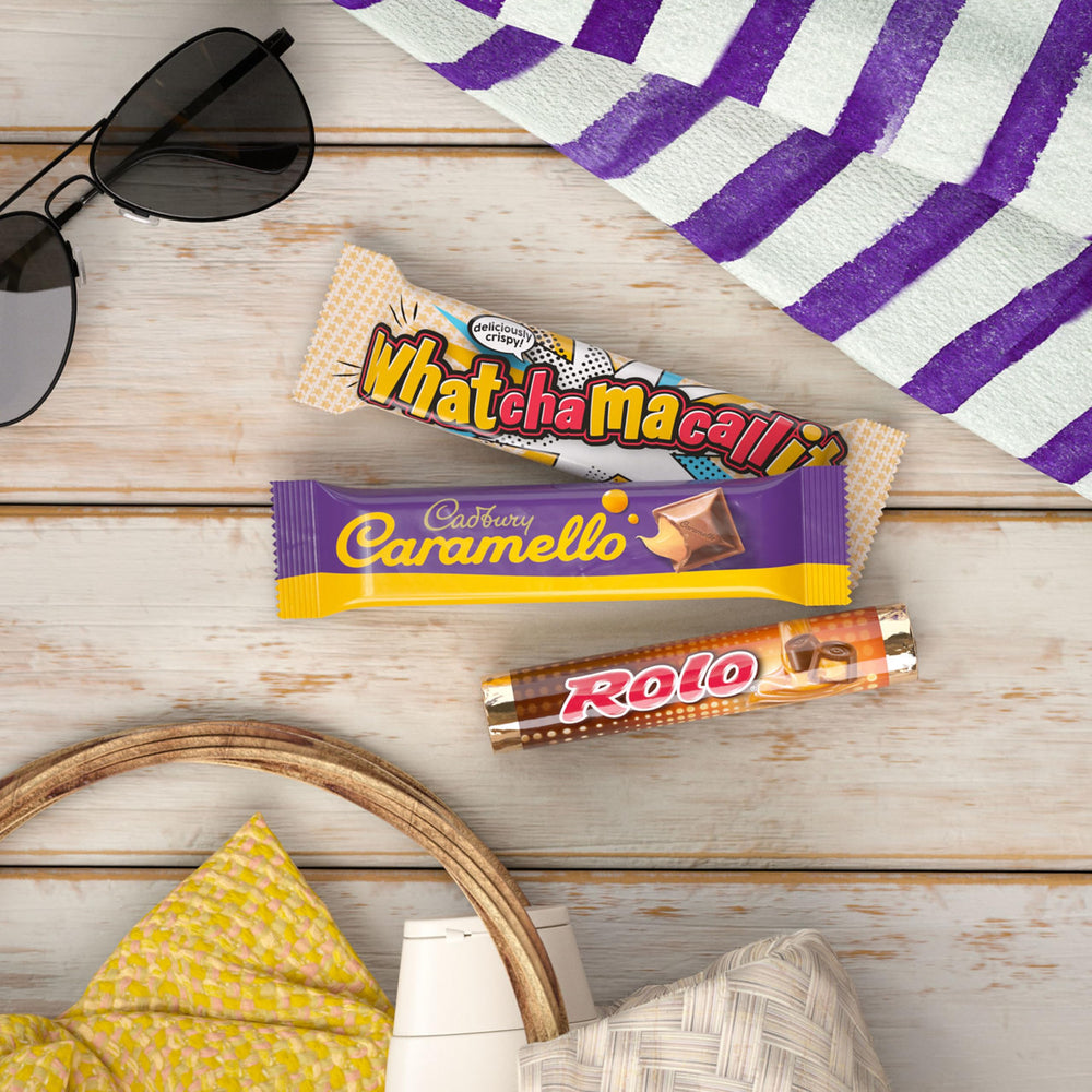 Whatchamacallit bar image with chocolate and peanut crisps caramel