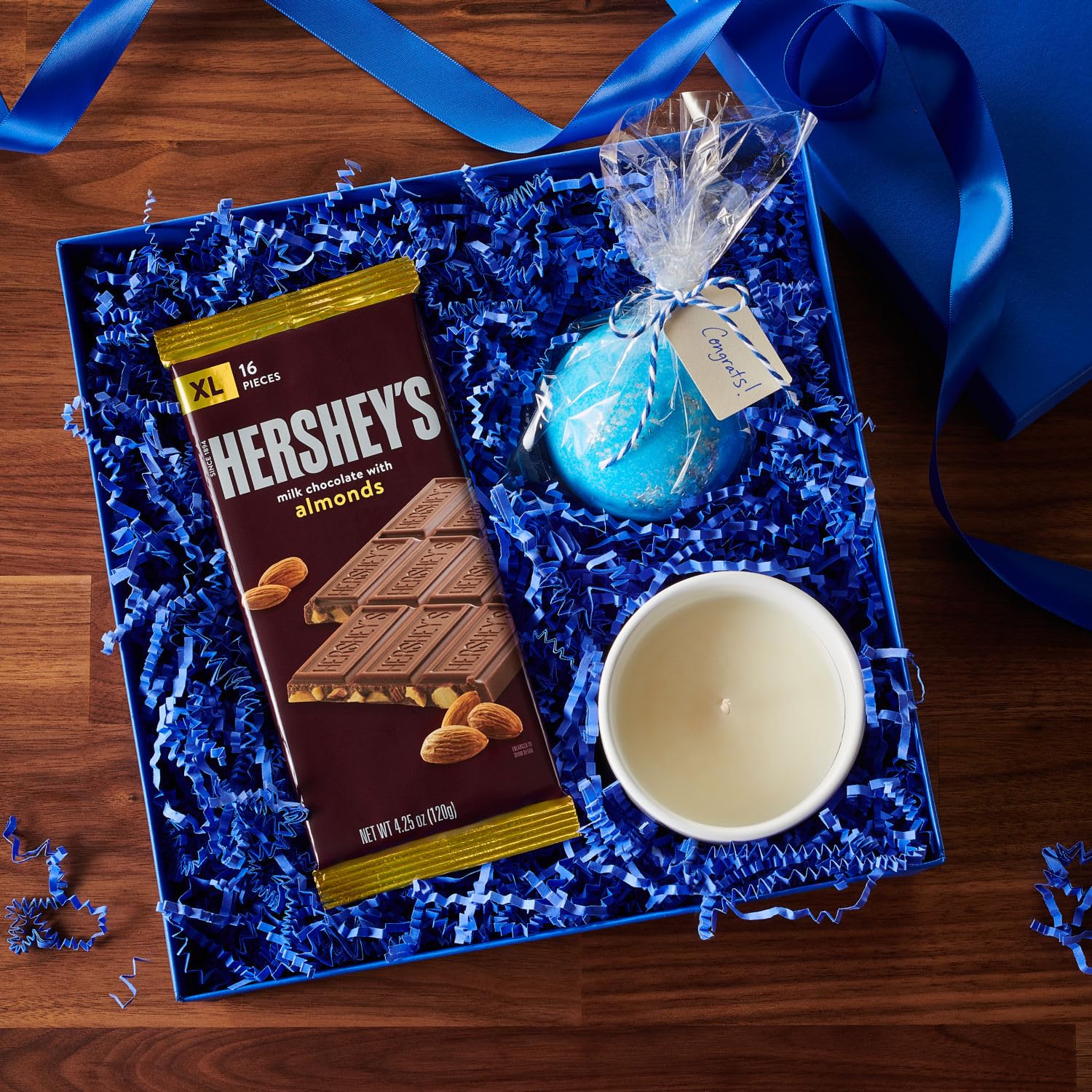HERSHEY'S XL bars arranged for movie night and group snacking.