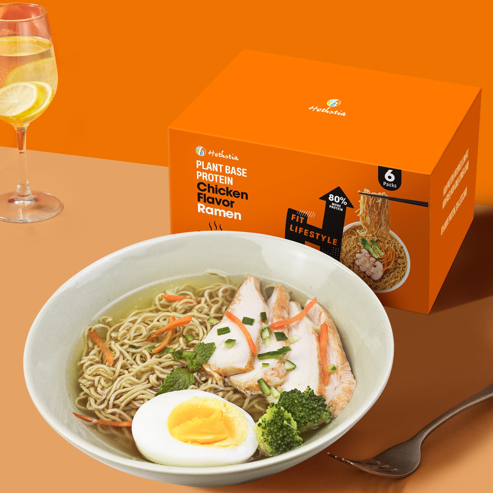 Hethstia dairy-free egg-free ramen pack, vegan-friendly option