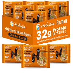 Hethstia high-protein ramen chicken broth pack front, protein-boosting quick meal option