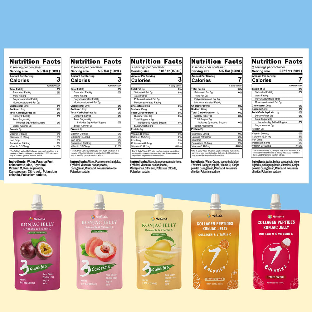 Hethstia Konjac Jelly Mango pouch for refreshing keto-friendly snack.