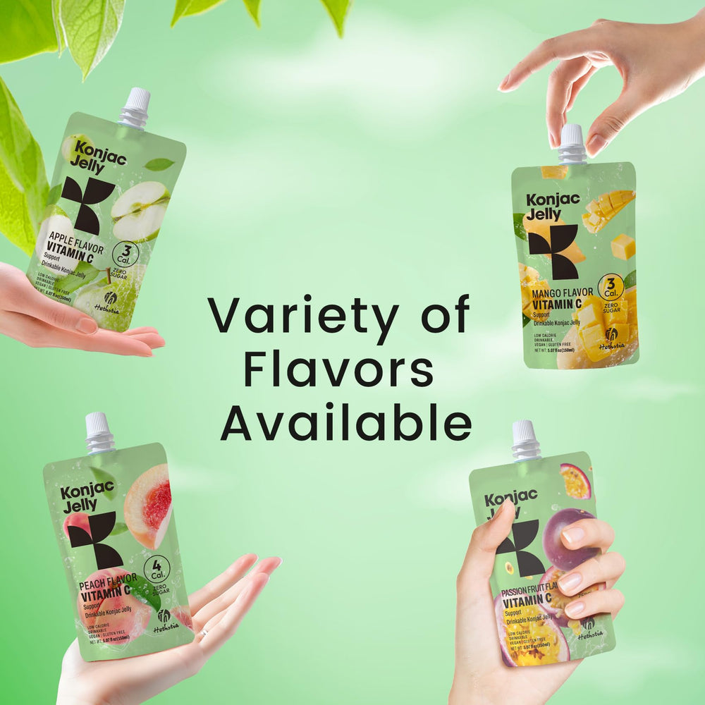 Hethstia Konjac Jelly on-the-go pouch, mess-free portability for travel.